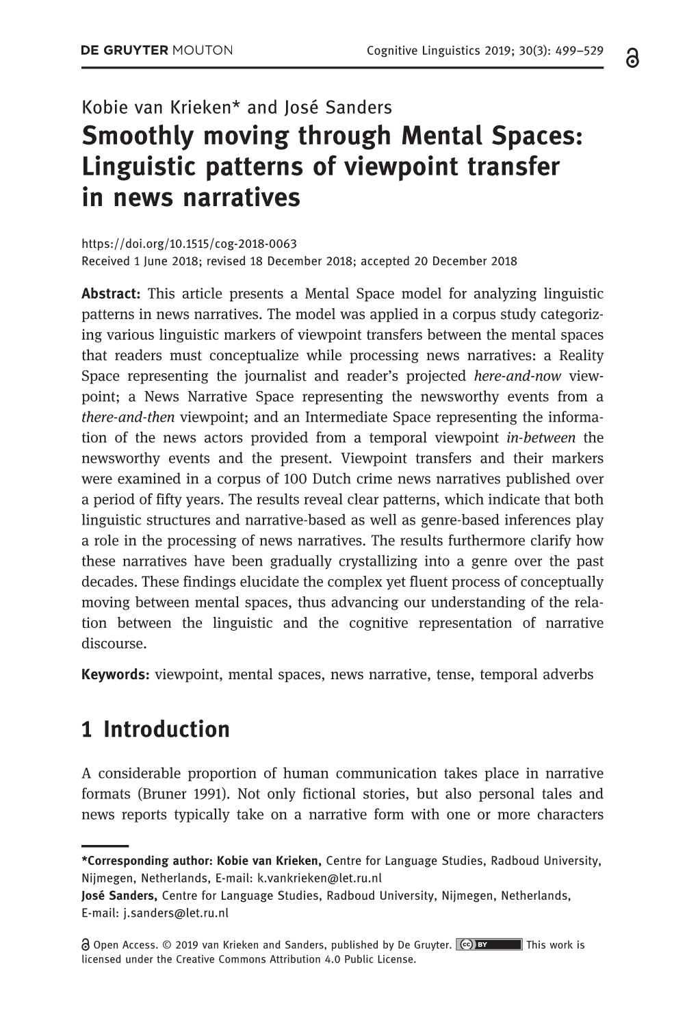 Linguistic Patterns of Viewpoint Transfer in News Narratives