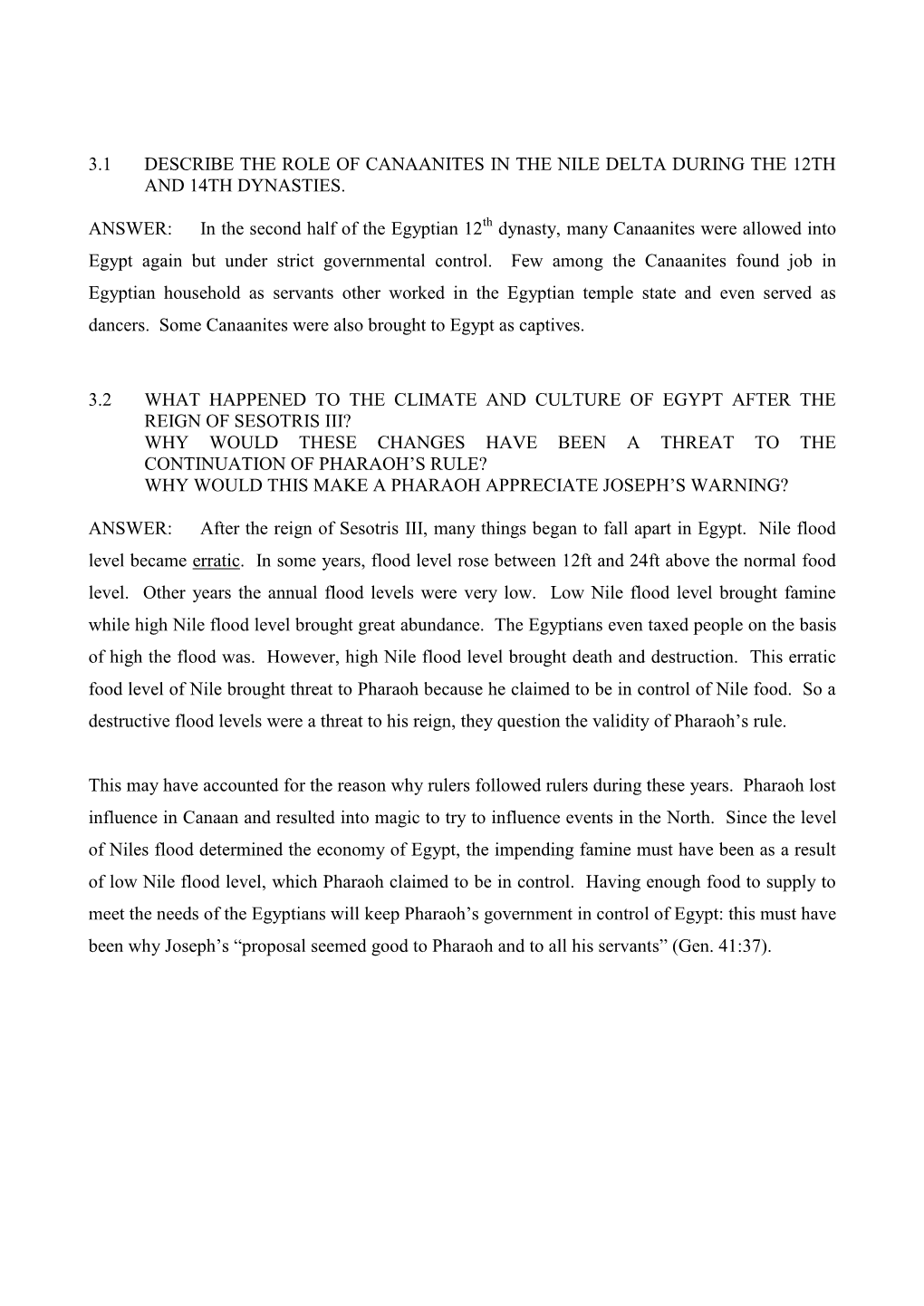 Dynasty, Many Canaanites Were Allowed Into Egypt Again but Under Strict Governmental Control