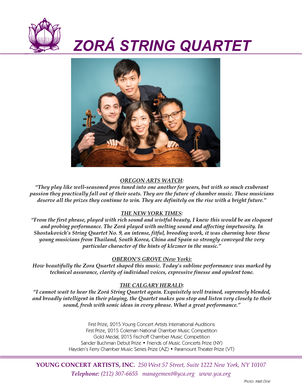 Zorá String Quartet