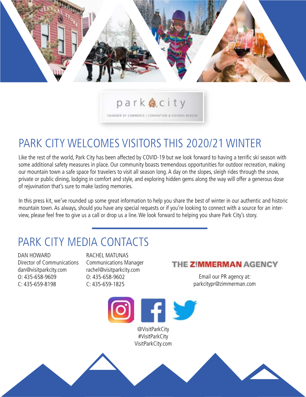 Park City Welcomes Visitors This 2020/21 Winter