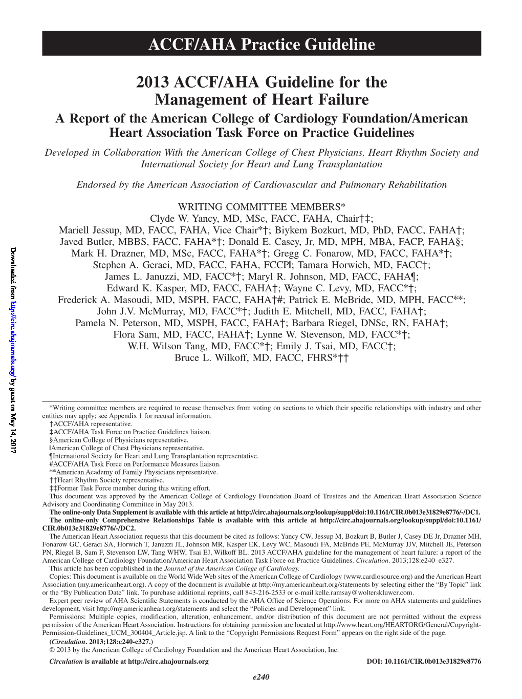 Heart Failure Guidelines