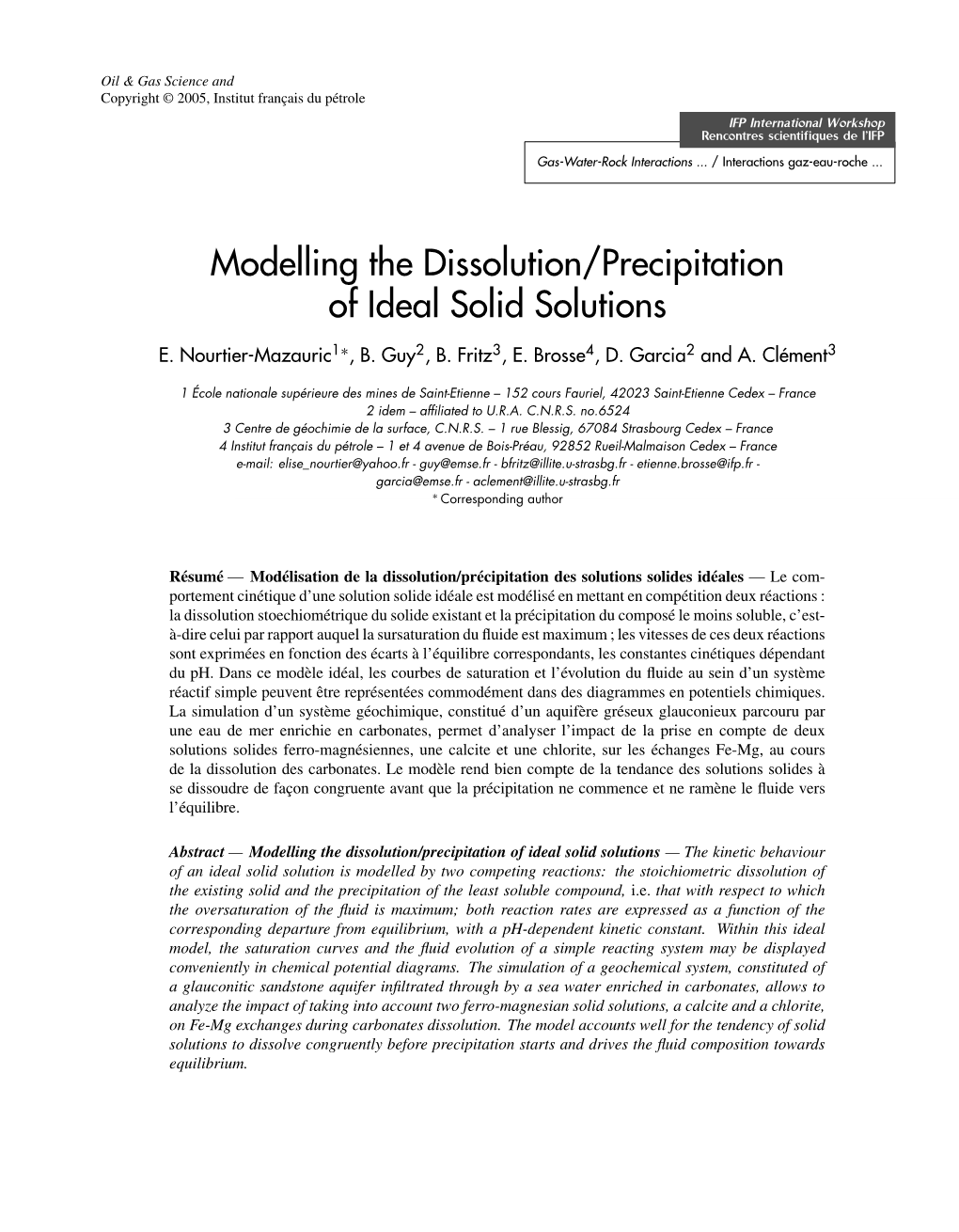 Modelling the Dissolution/Precipitation of Ideal Solid Solutions