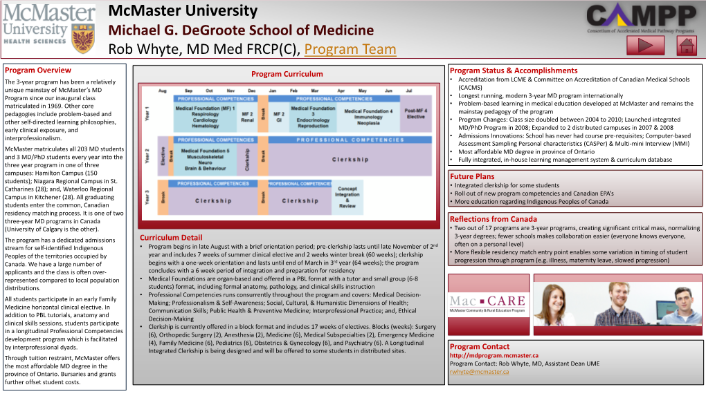 Mcmaster University Michael G