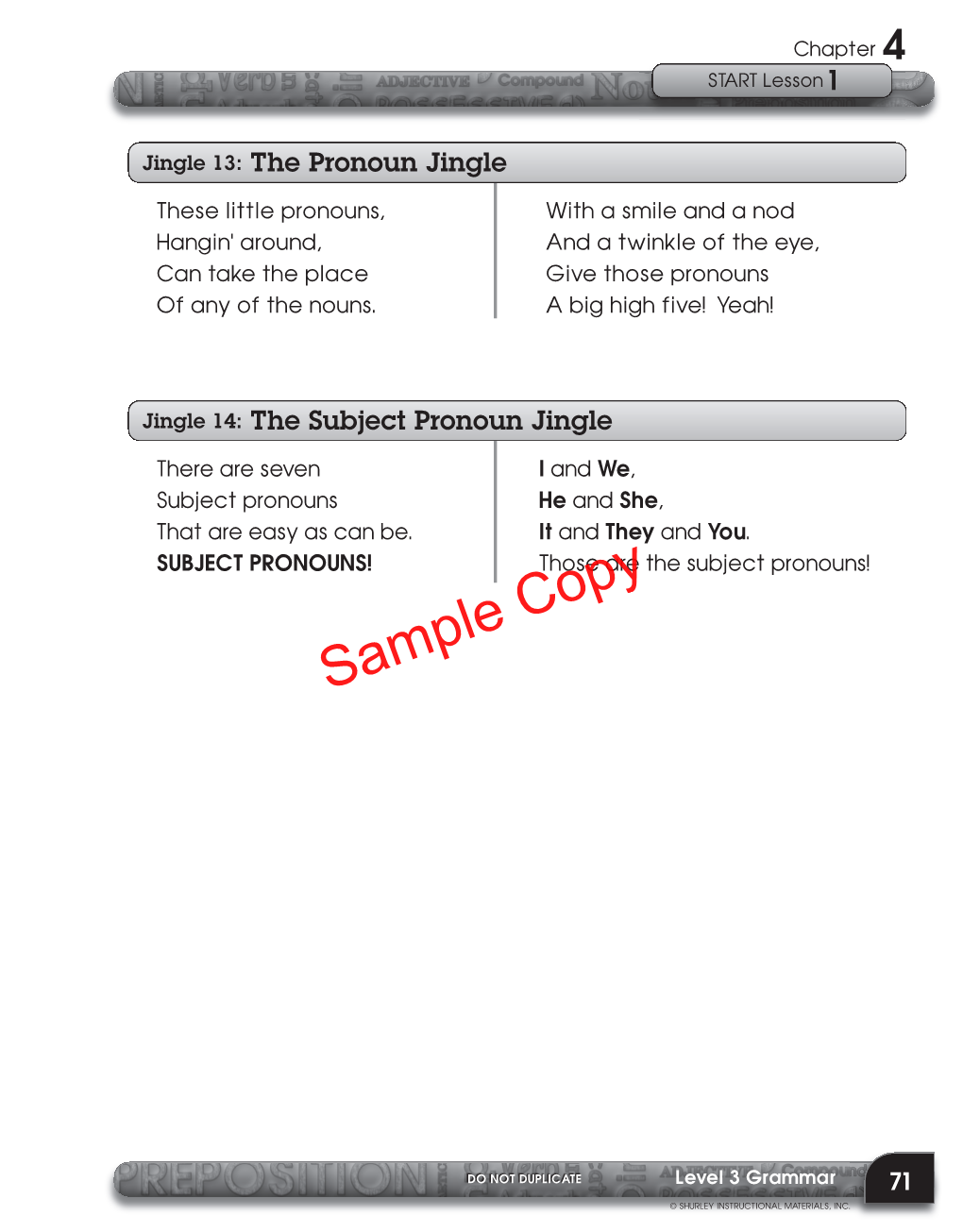 L3 Shurley Grammar Student Workbook