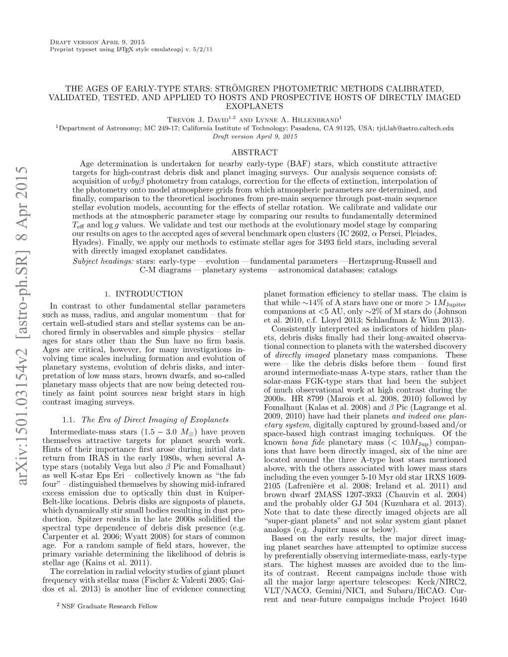 The Ages of Early-Type Stars: Strömgren Photometric Methods