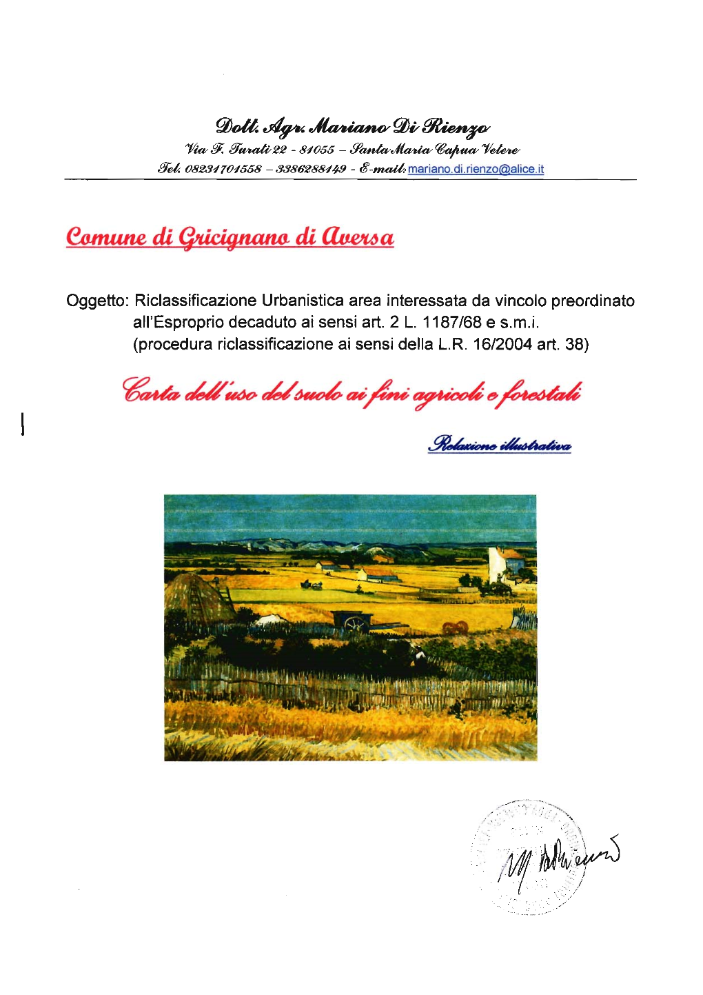 Carta Del Suolo Ai Fini Agricoli E Forestali