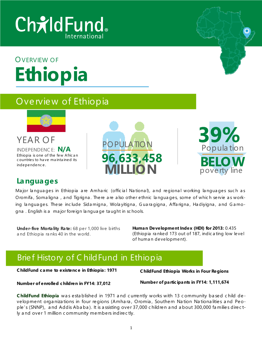 Ethiopia Country Field Report