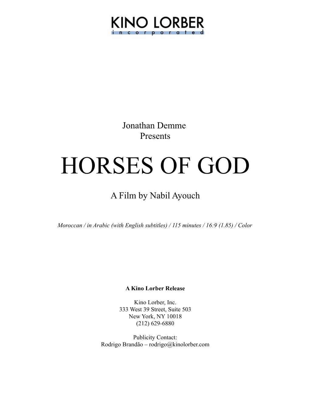 Horses of God