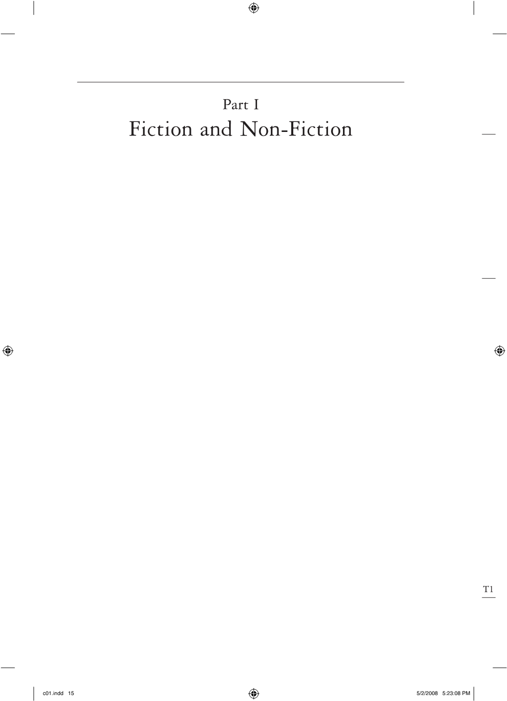 Fiction and Non-Fiction