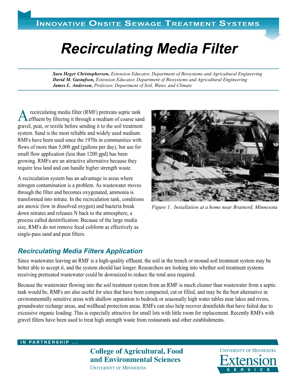 Recirculating Media Filter