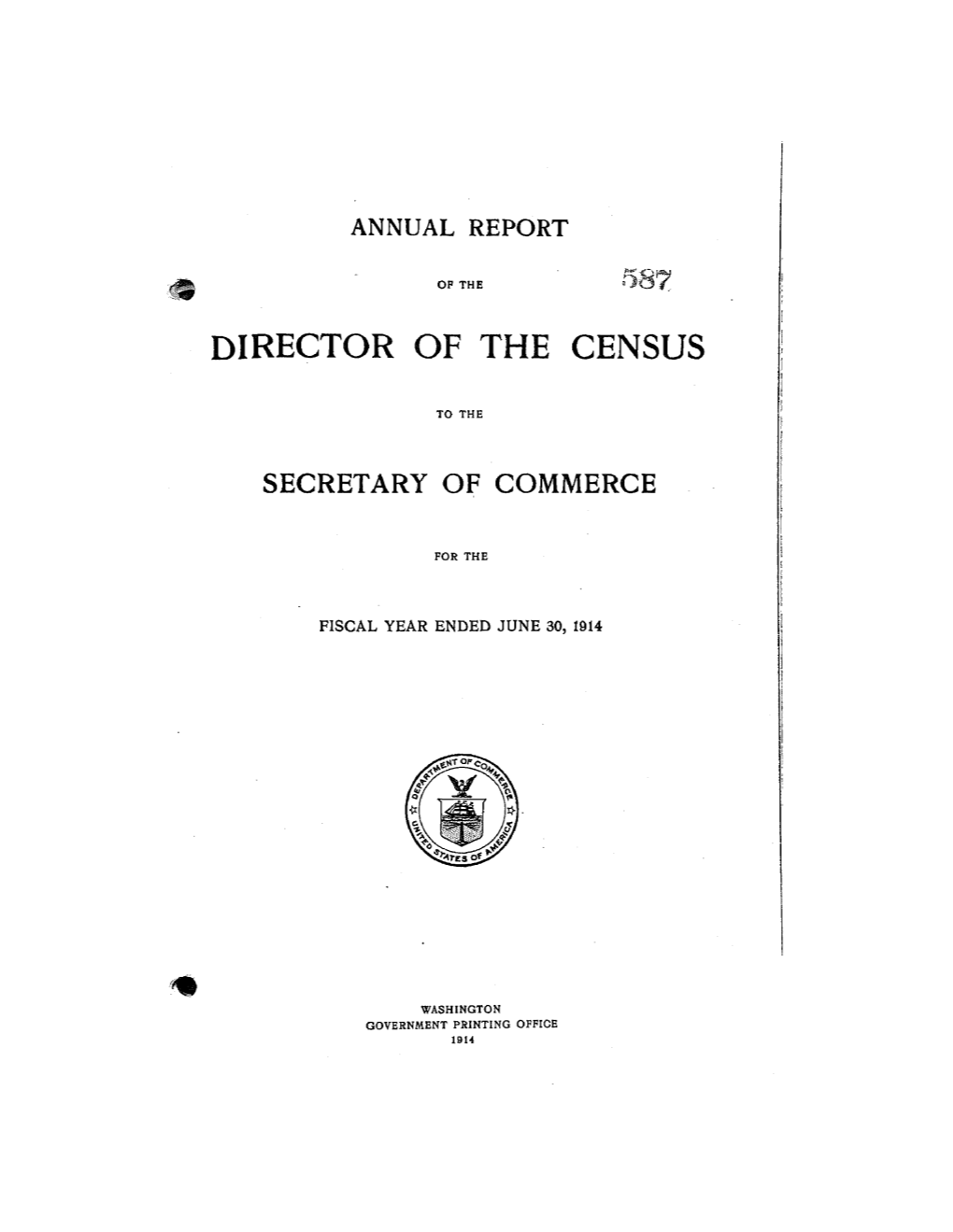 1914 Annual Census Report