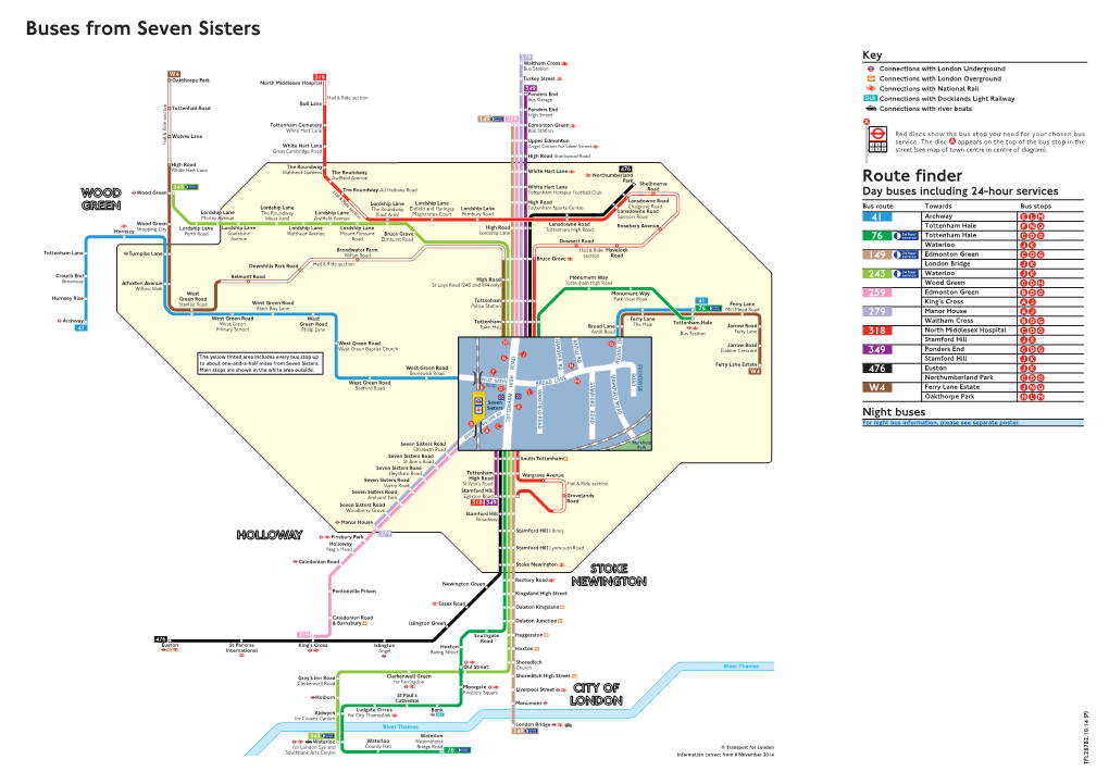 Buses from Seven Sisters