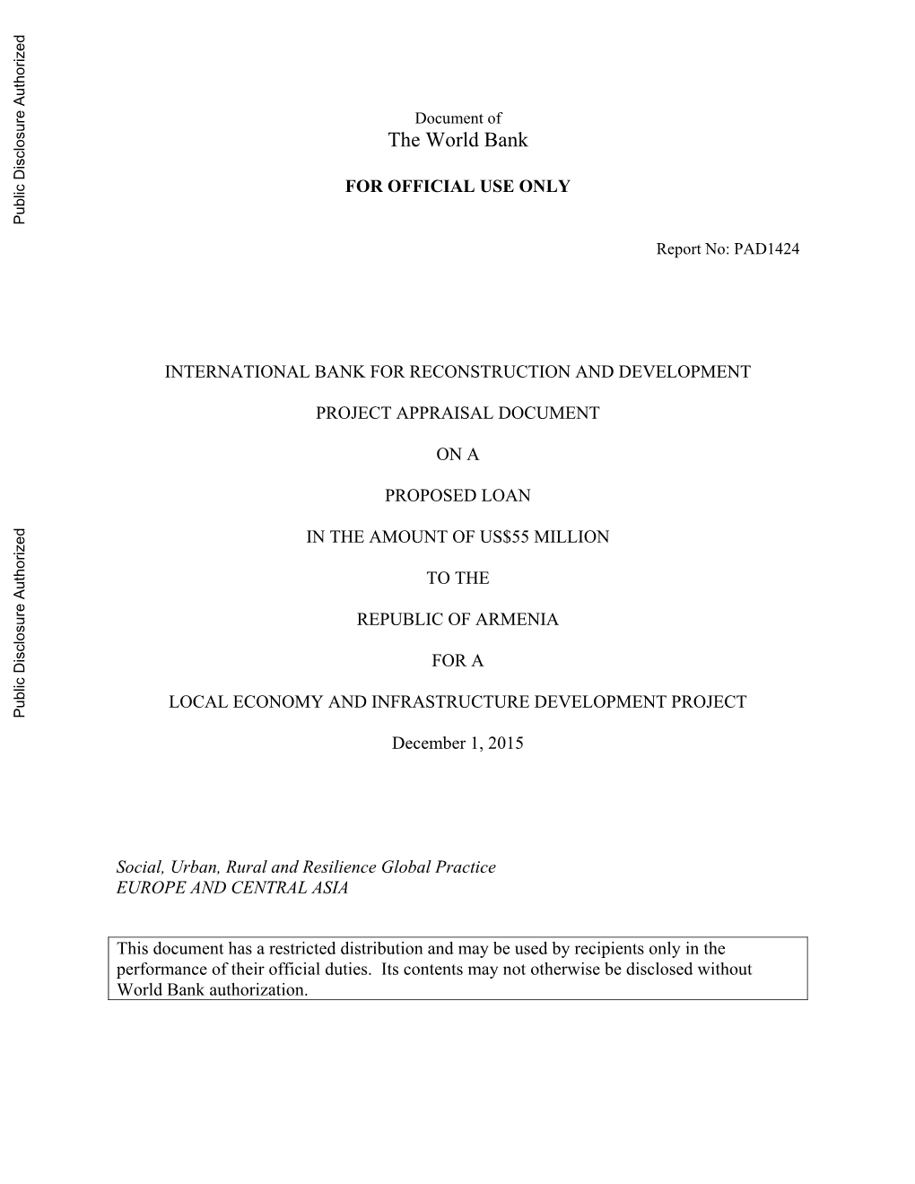 World Bank Document