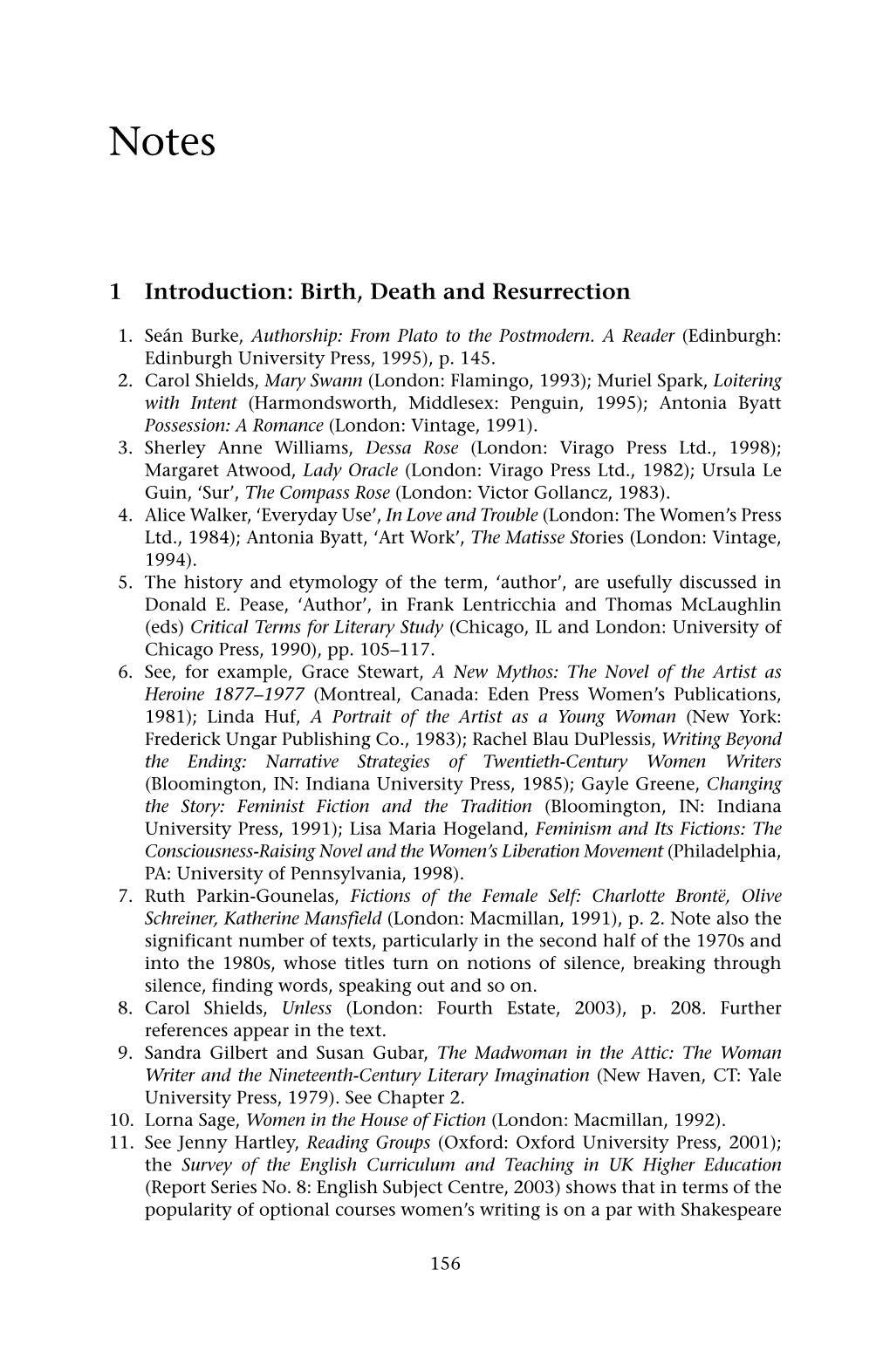 1 Introduction: Birth, Death and Resurrection