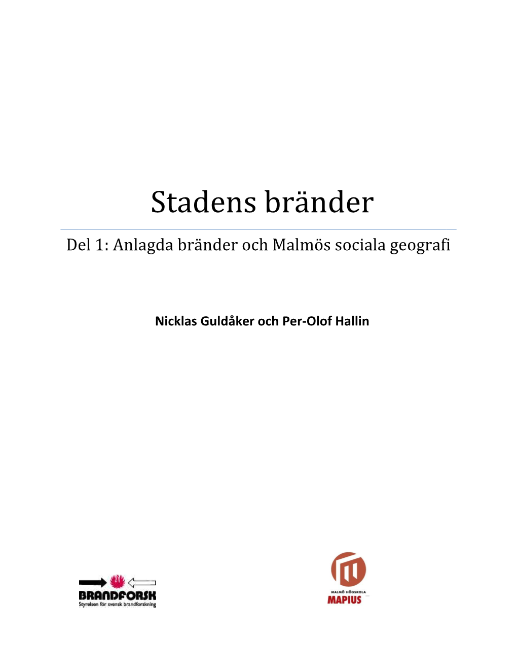 Stadens Bränder