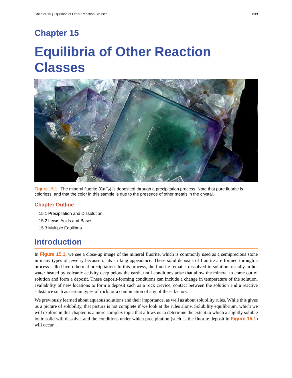 Equilibria of Other Reaction Classes 839