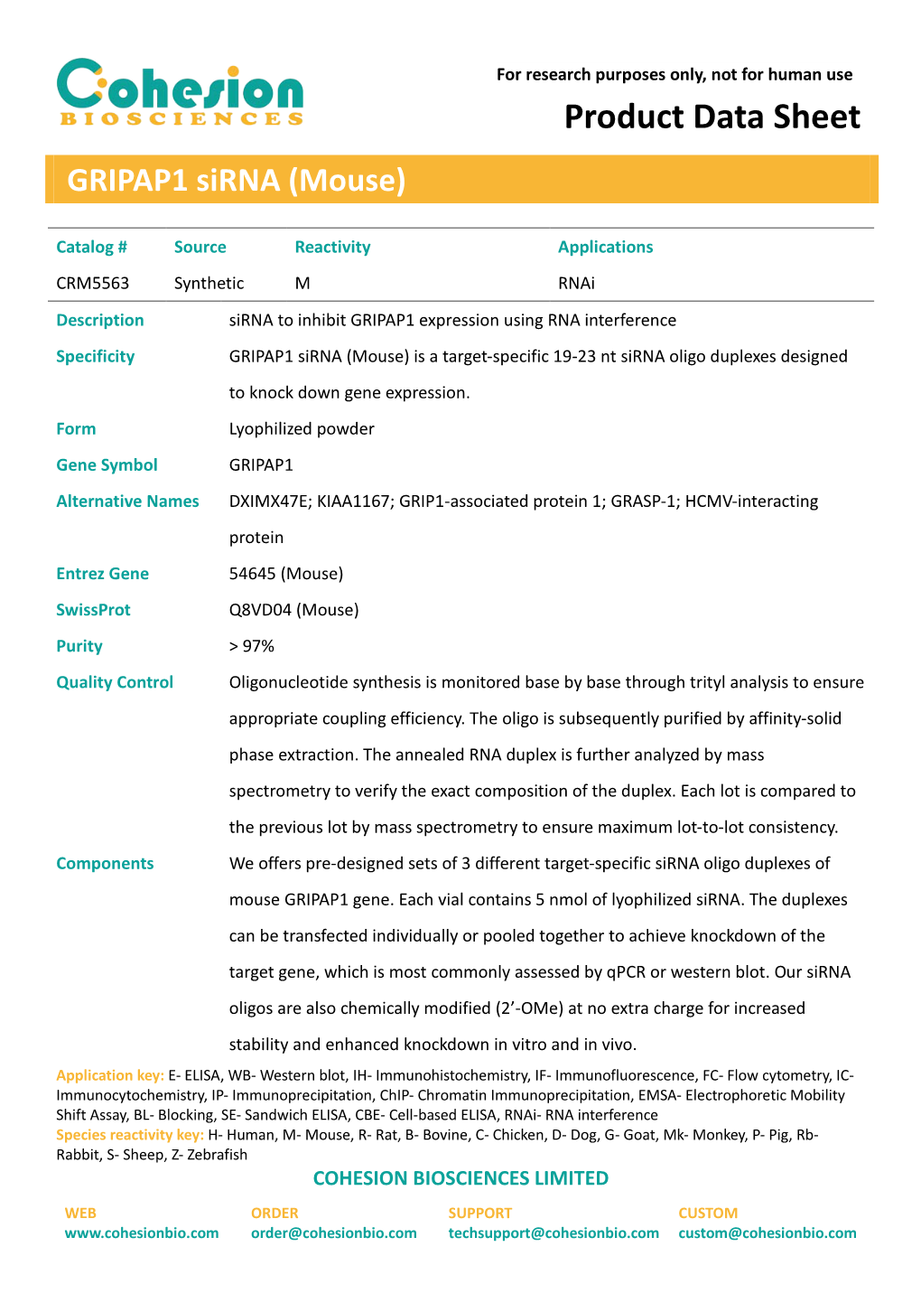 Product Data Sheet