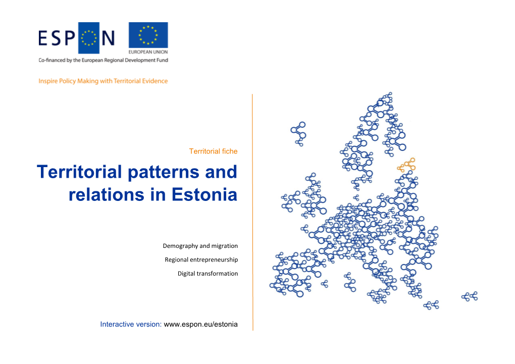 Territorial Patterns and Relations in Estonia