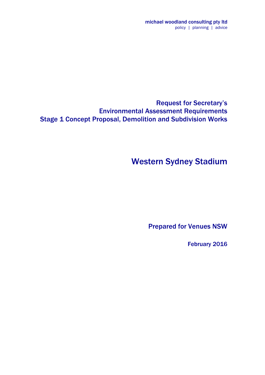 Western Sydney Stadium