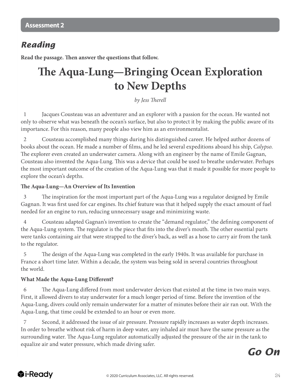 The Aqua-Lung—Bringing Ocean Exploration to New Depths by Jess Therell