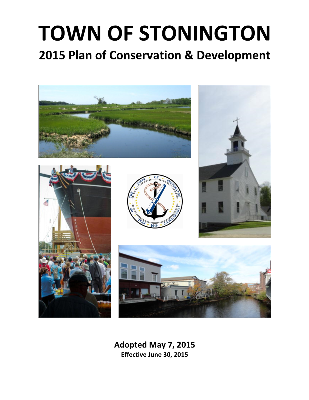 2015 Plan of Conservation and Development for the Town of Stonington