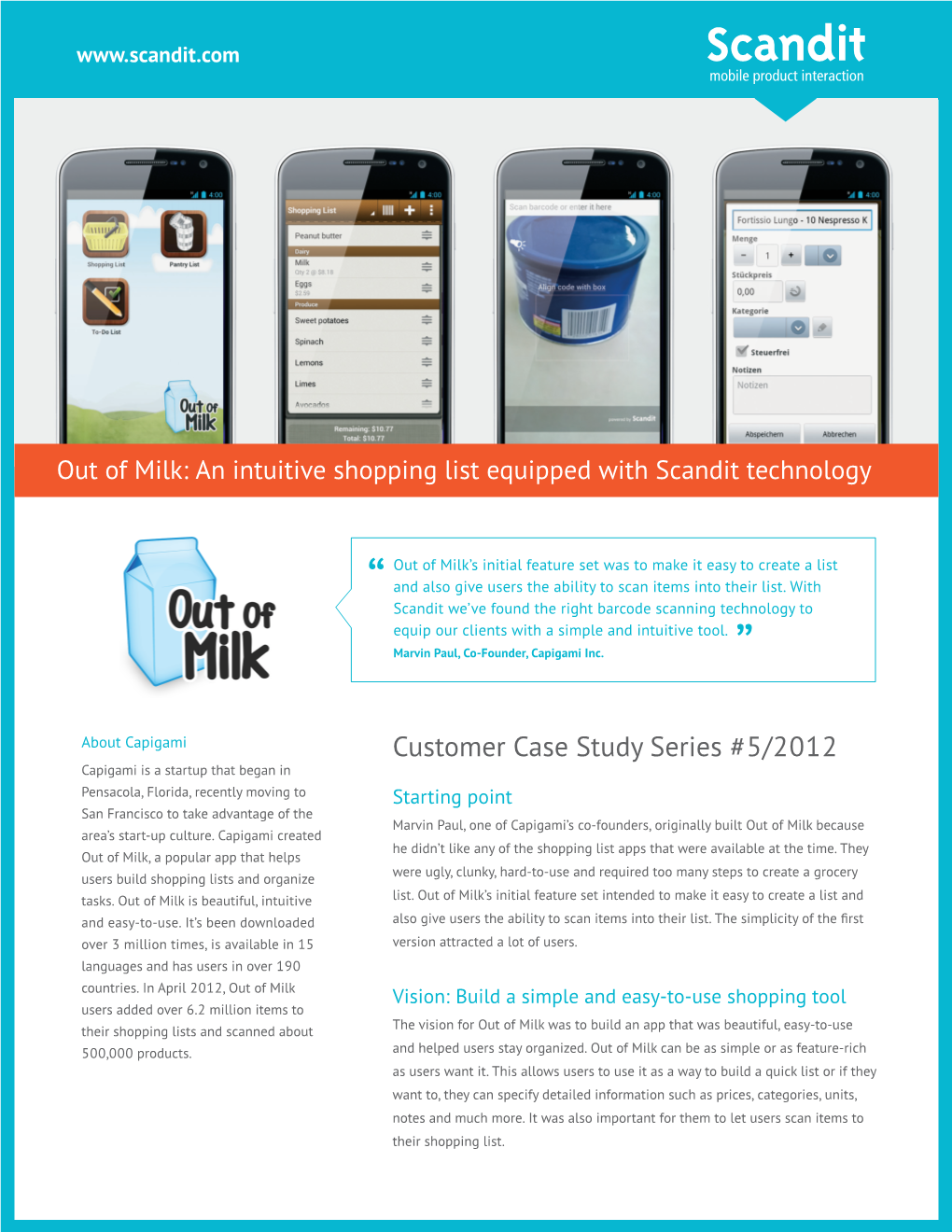 Customer Case Study Series #5/2012