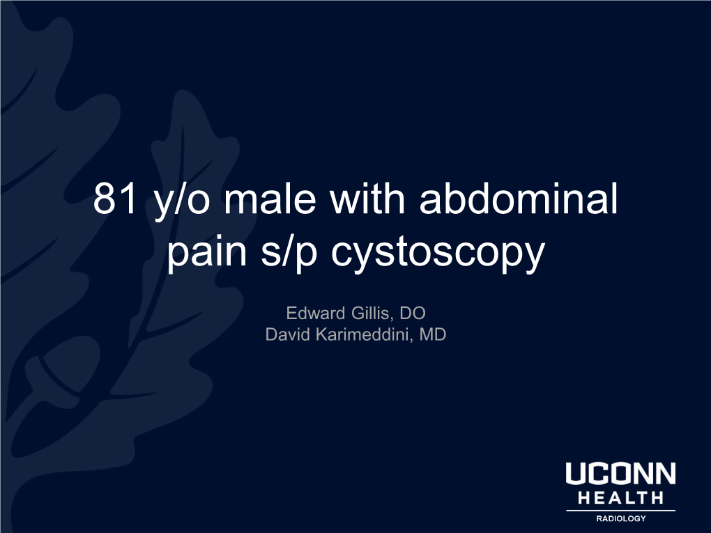 Axial CT Cystogram