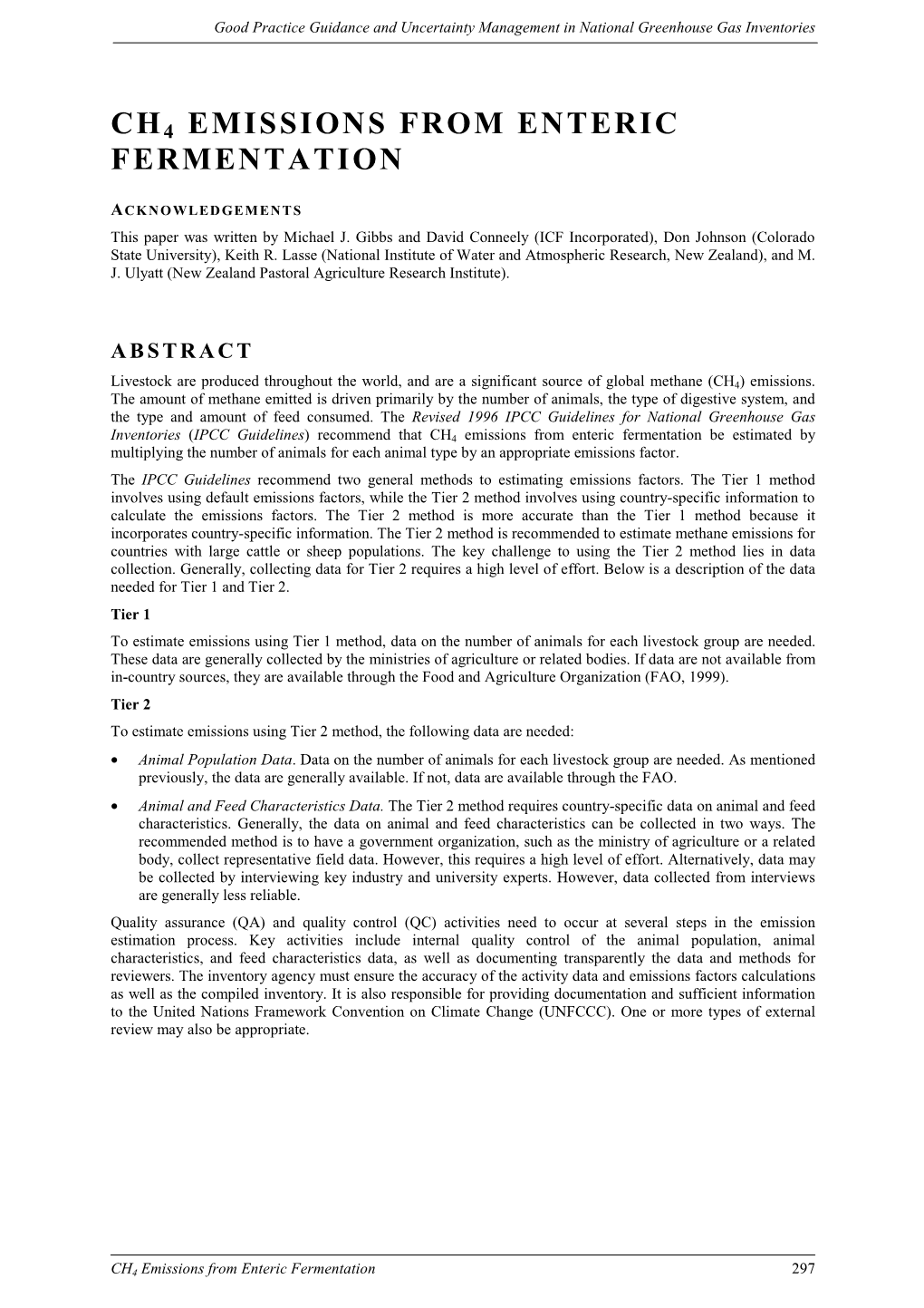 Ch4 Emissions from Enteric Fermentation