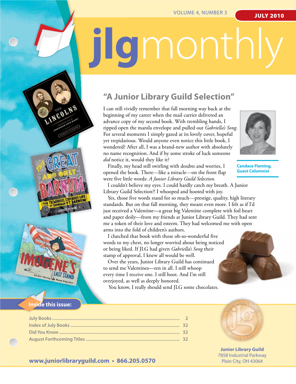 OCTOBER JULY 2010 Jlgmonthly