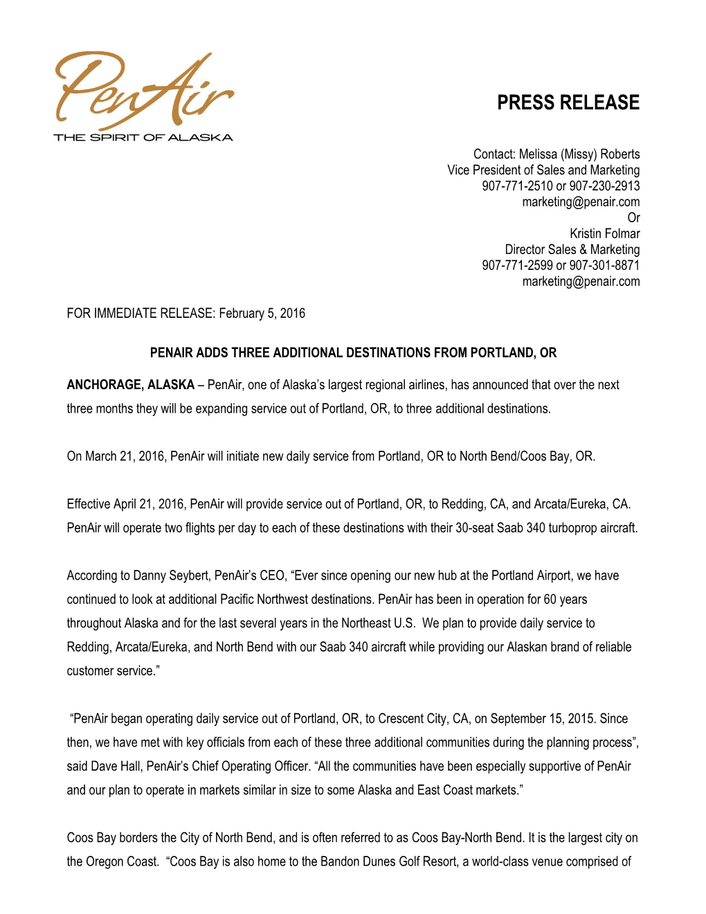 Press Release