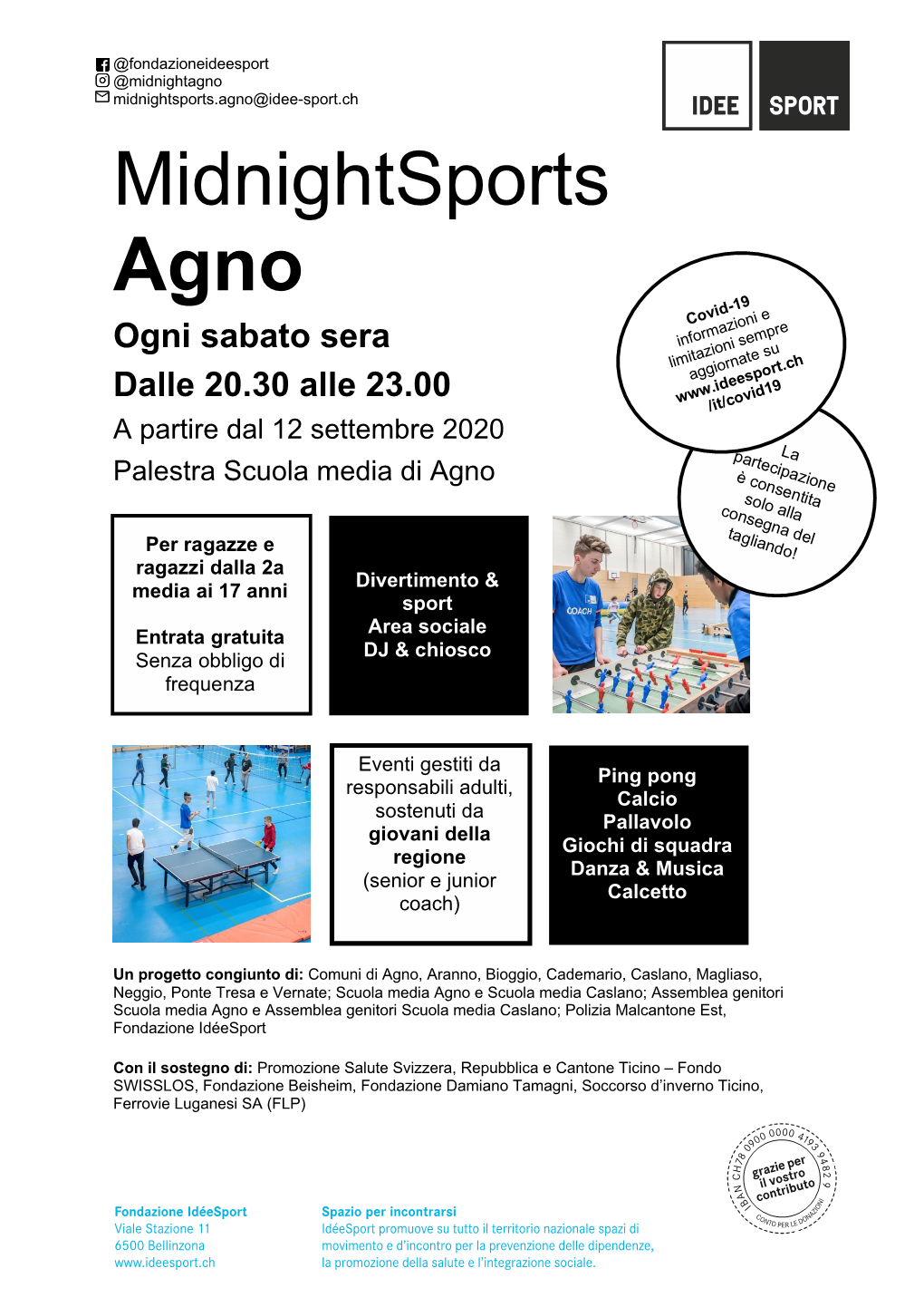 Midnightsports Agno -19 Covid E Ogni Sabato Sera Informazionisempre Limitazioni Aggiornate Su