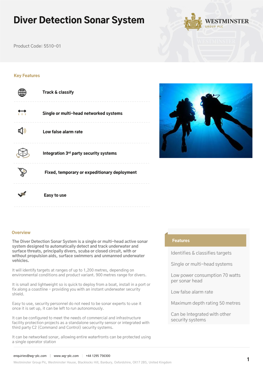 Diver Detection Sonar System