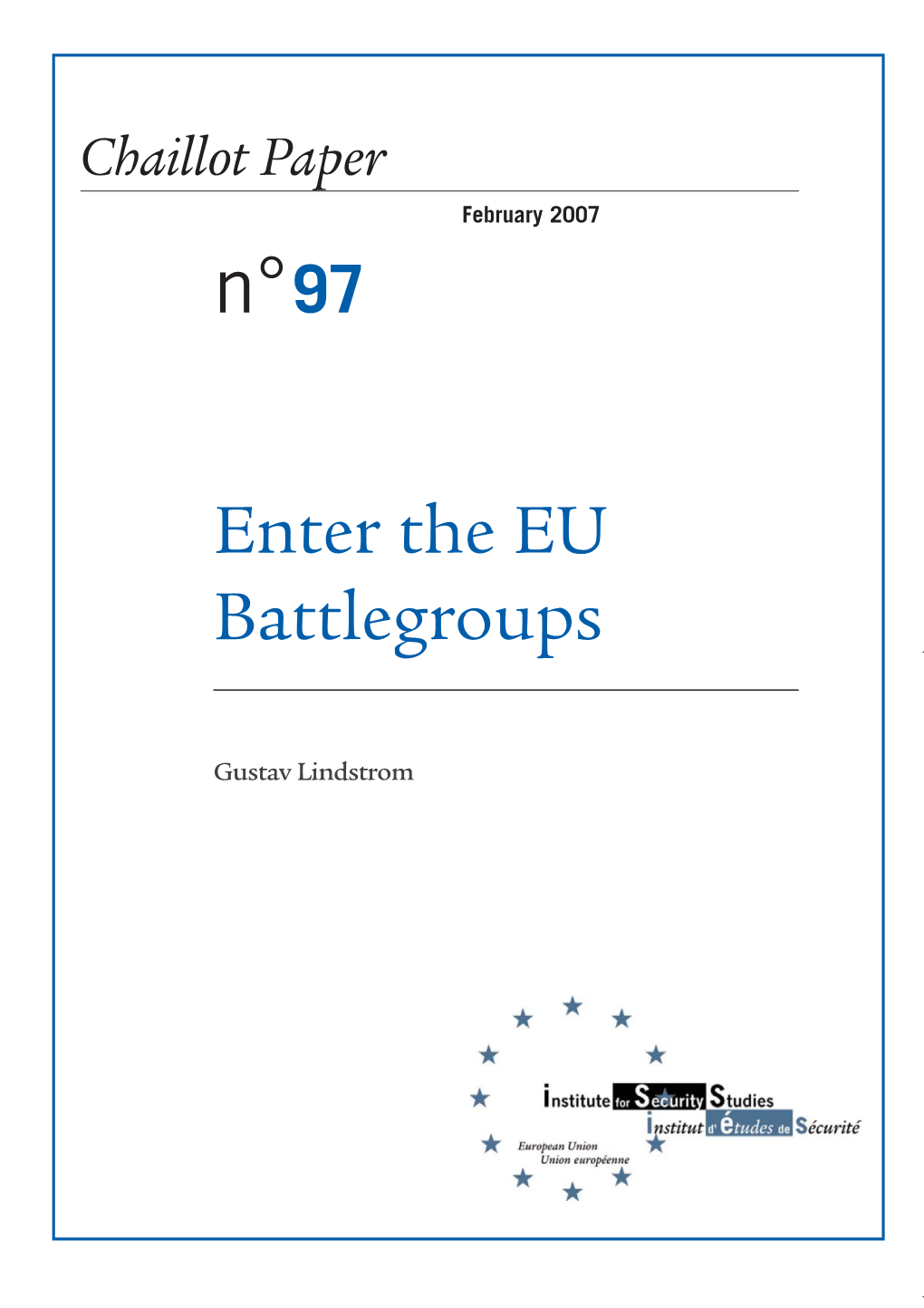 Enter the EU Battlegroups