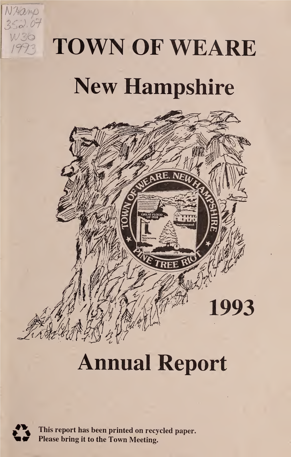 Annual Report of the Town of Weare, New Hampshire
