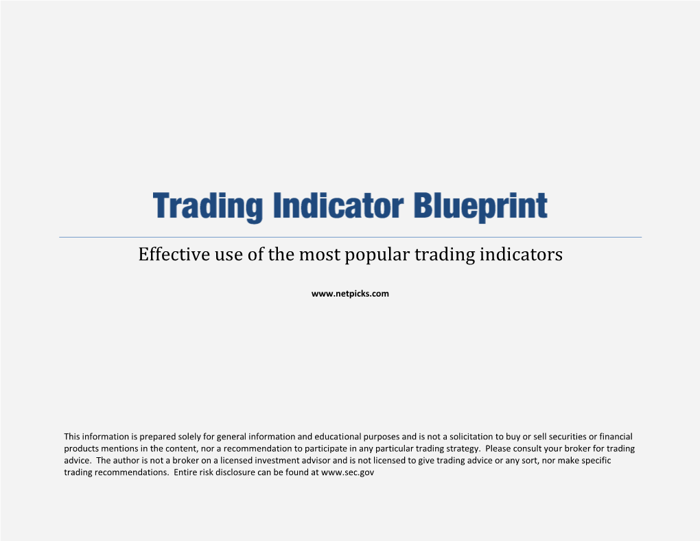 Trading Indicator Blueprint