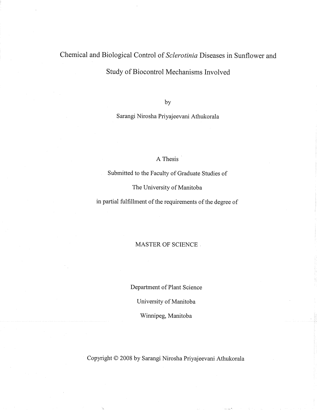Study of Biocontrol Mechanisms Involved