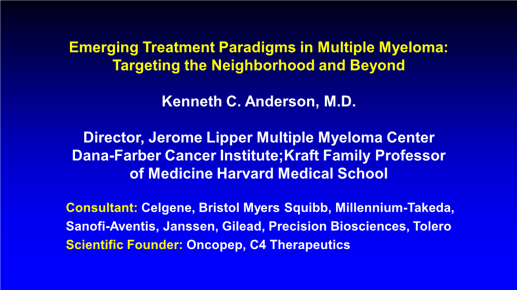 Daratumumab in Combination with Lenalidomide and Dexamethasone