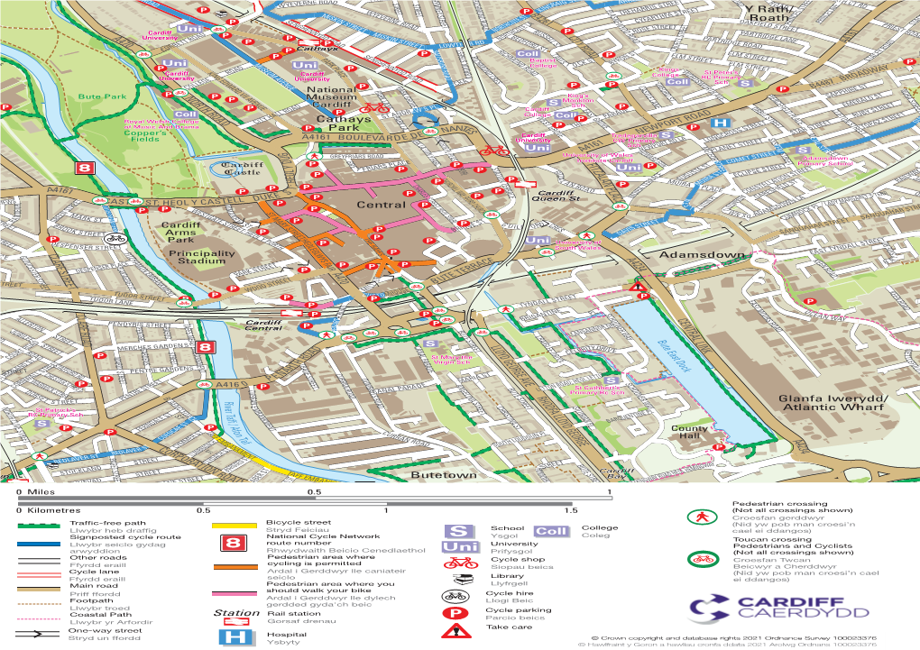 Butetown Central Cathays Park Y Rath/ Roath Adamsdown Glanfa