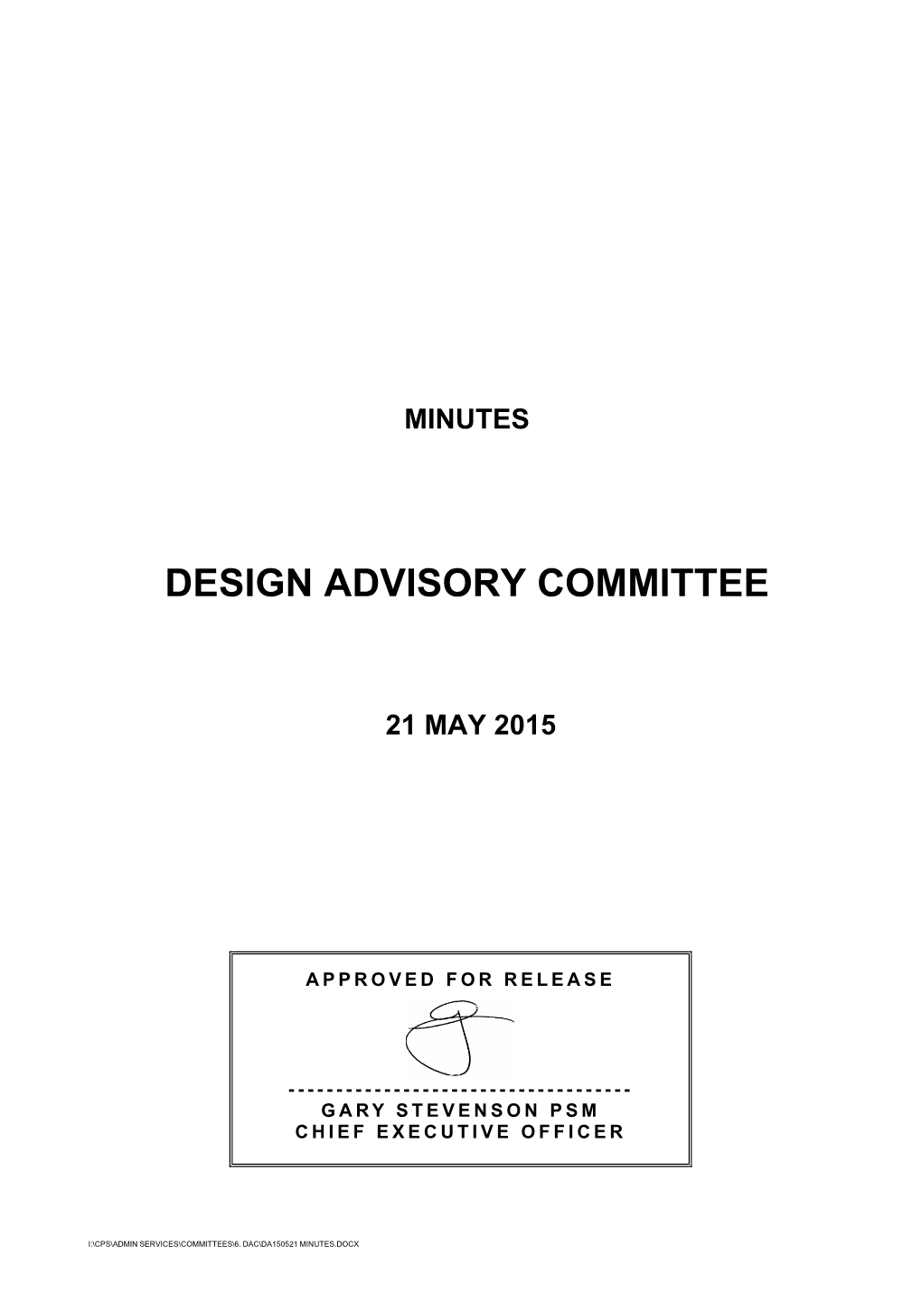 Design Advisory Committee