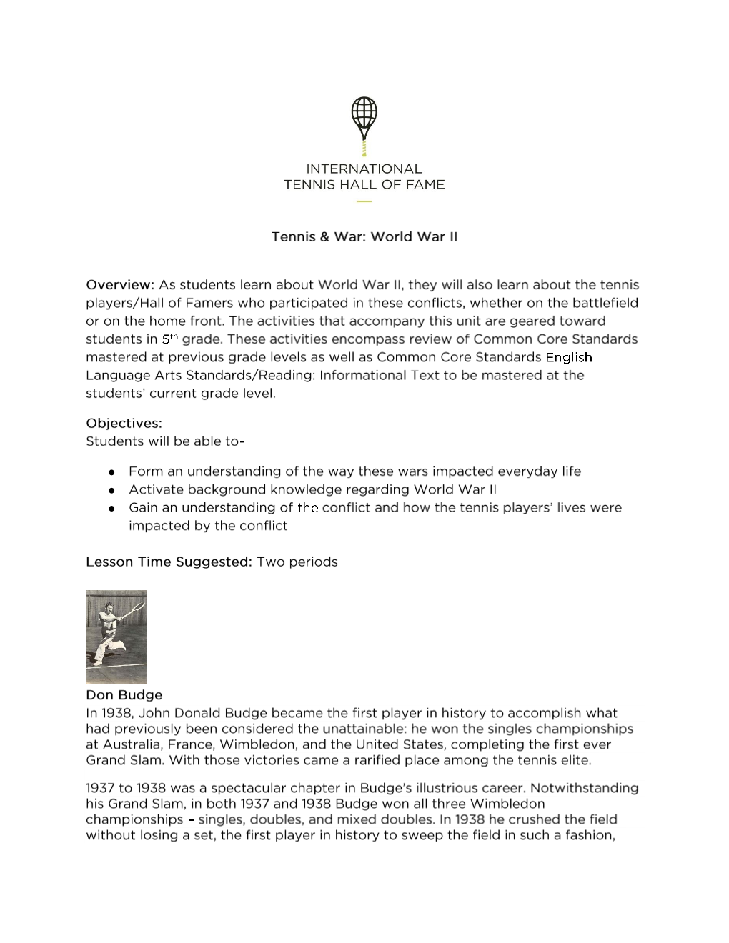 Tennis-And-War-3 5Th-Grade.Pdf