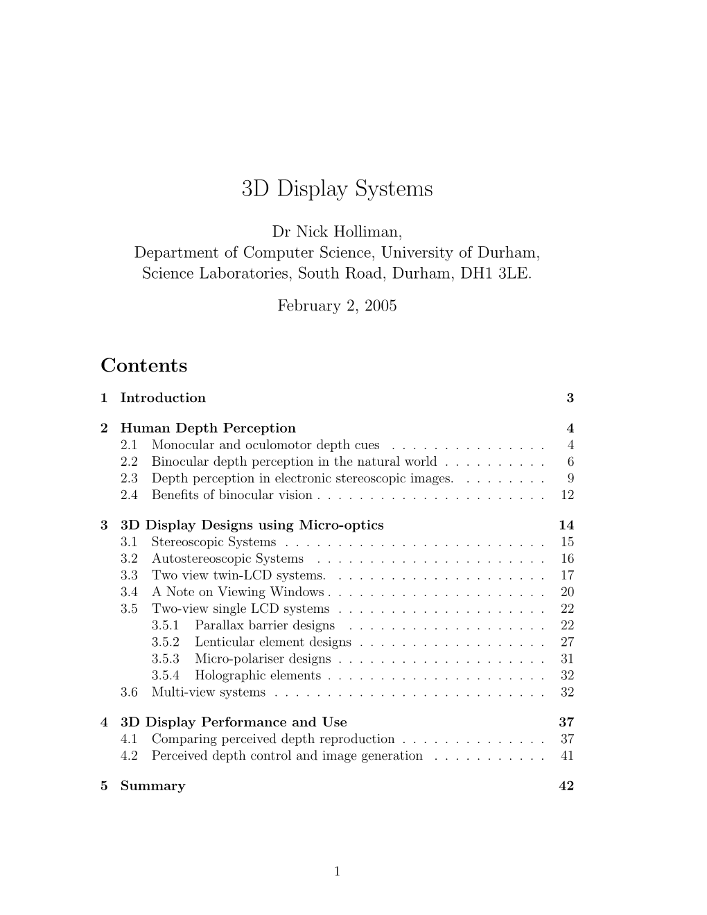 Holliman 3D Display Systems 2005.Pdf