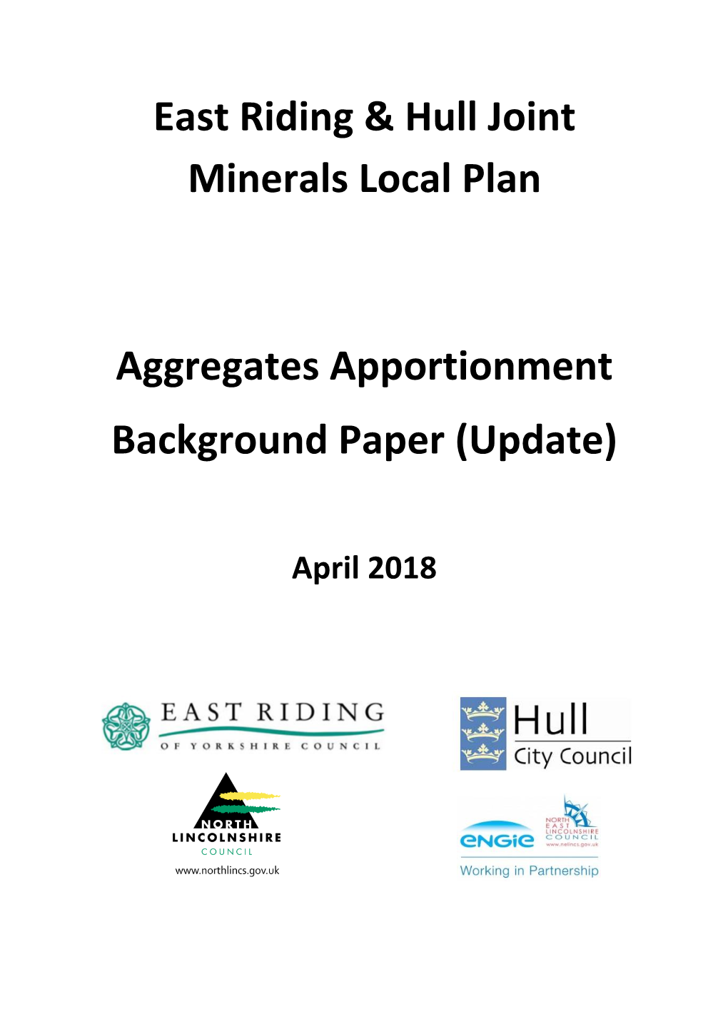 Aggregates Apportionment Background Paper (Update)