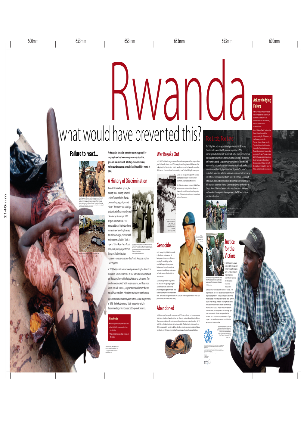 Rwanda International Community to the Situations in Rwanda and Srebrenica, Which Resulted in Concrete Recommendations