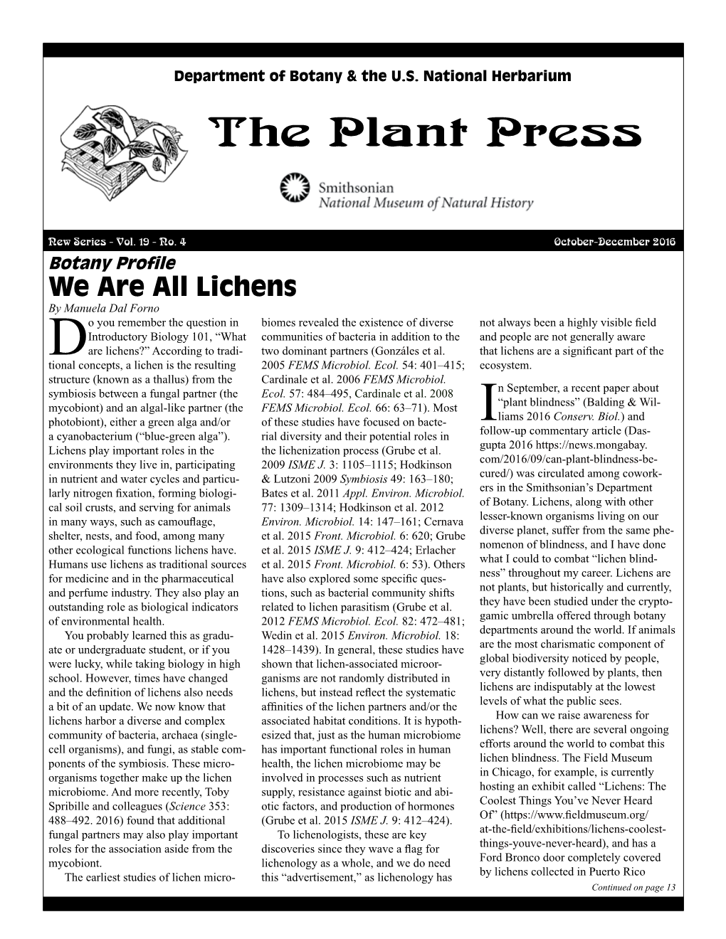 Plant Press, Vol. 19, No. 4