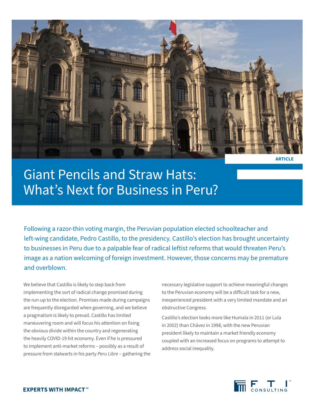 What's Next for Business in Peru?