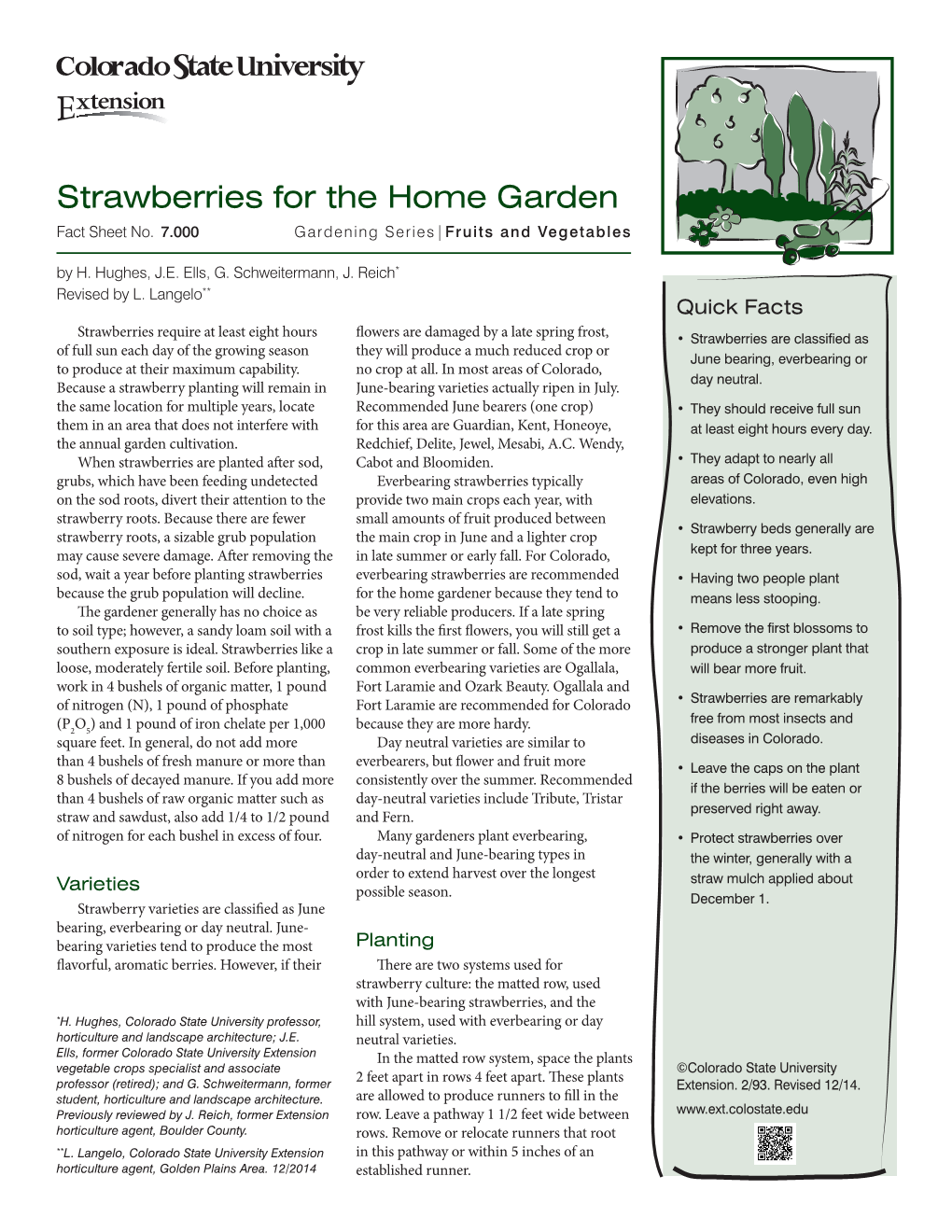 Strawberries for the Home Garden Fact Sheet No