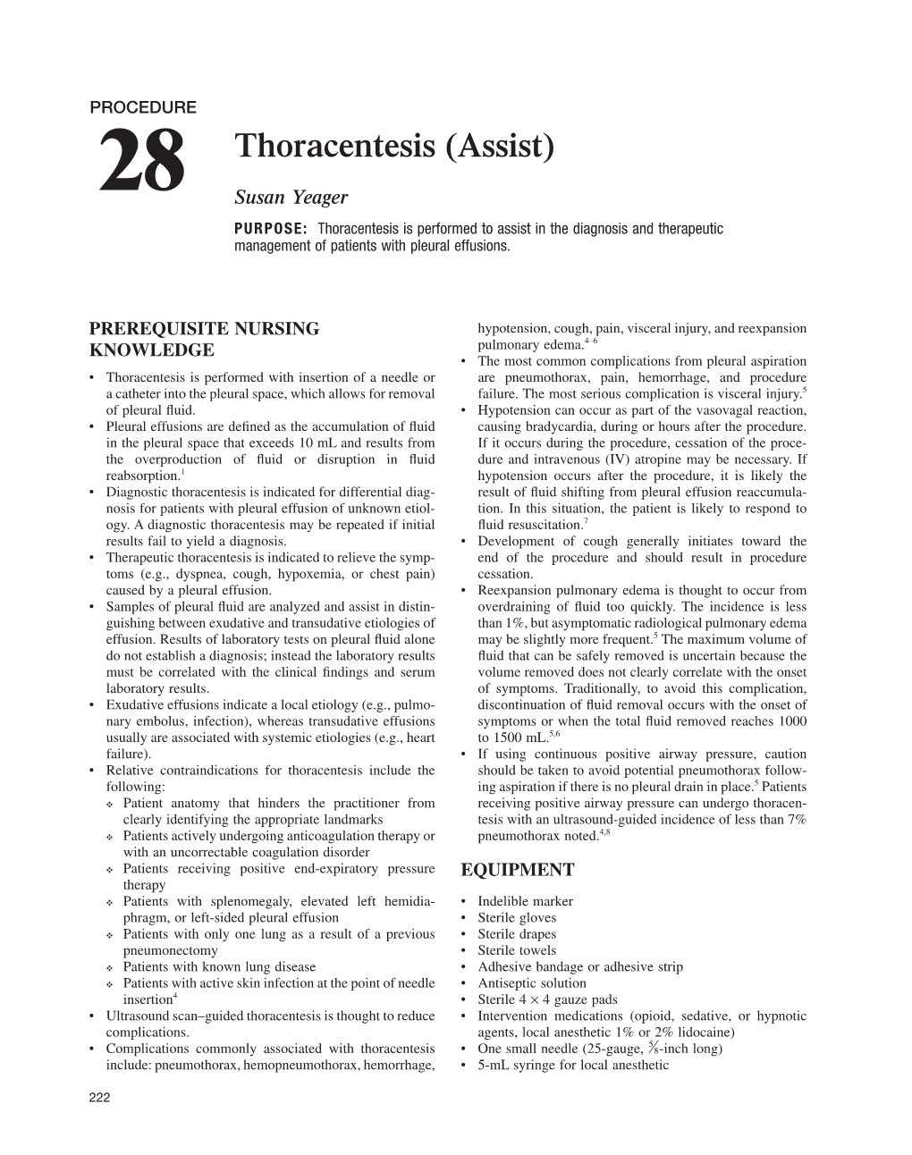 28 Thoracentesis (Assist) 223