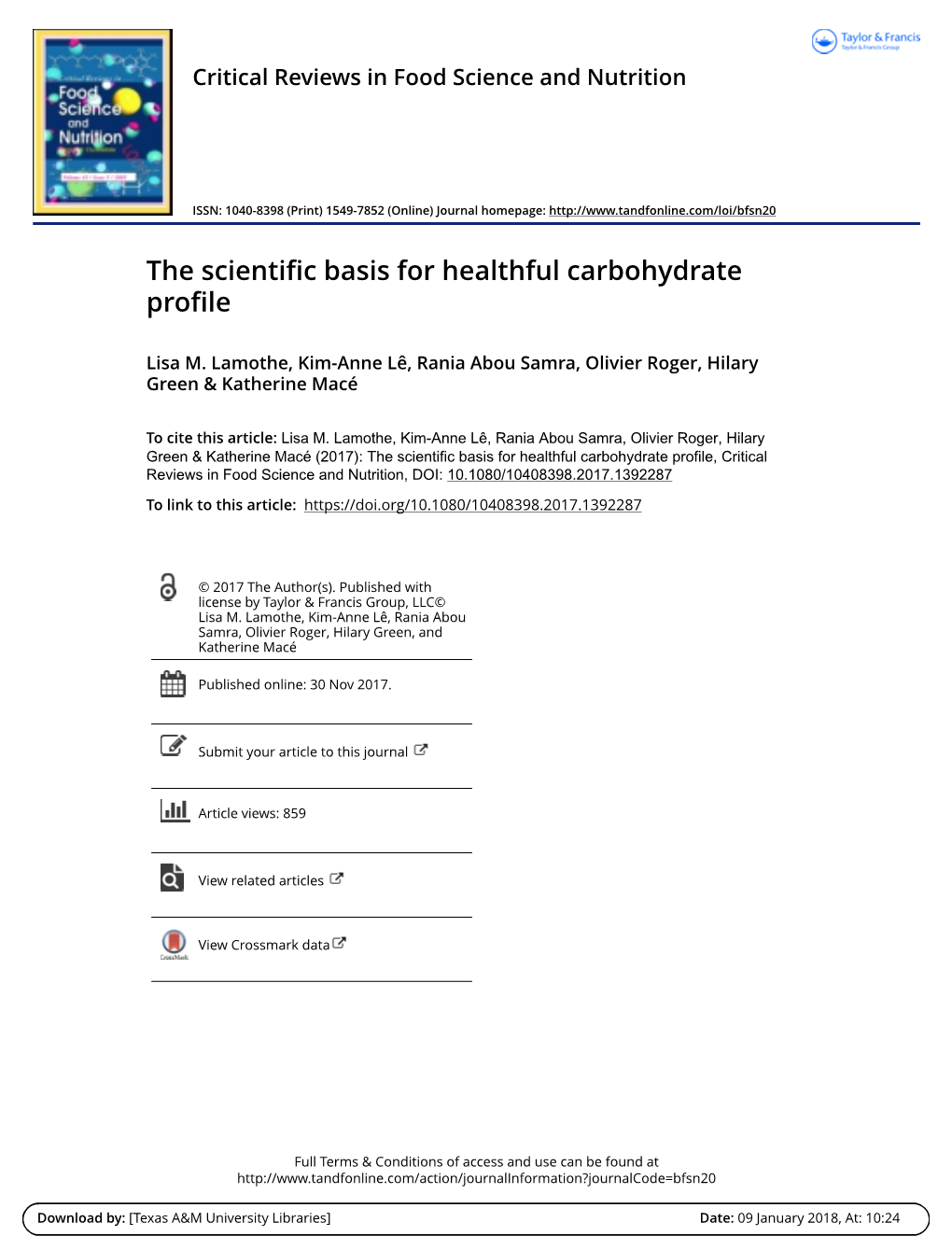 Carbohydrates and Health Report (ISBN 9780117082847)