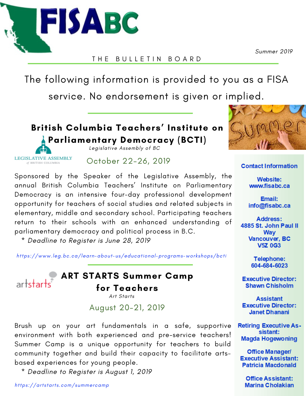 June 2019 Bulletin