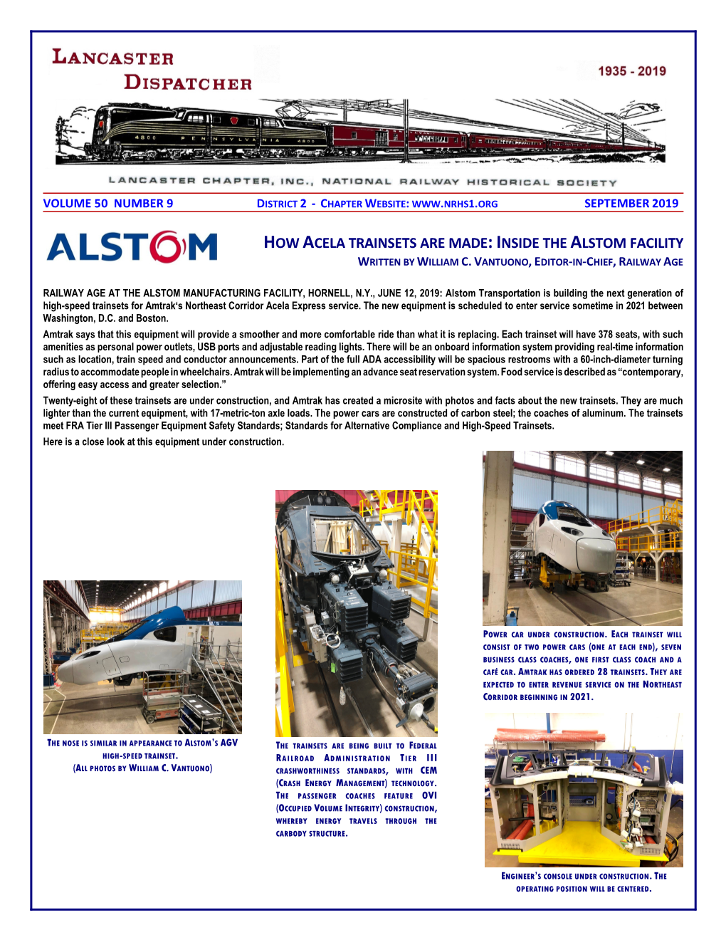 How Acela Trainsets Are Made: Inside the Alstom Facility Written by William C